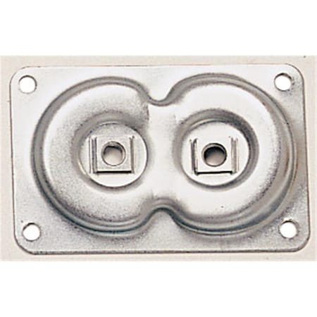 Waddell Mfg Co Waddell 2750 3-11/16L x 2-3/8W Steel Dual Top Plate 1795921